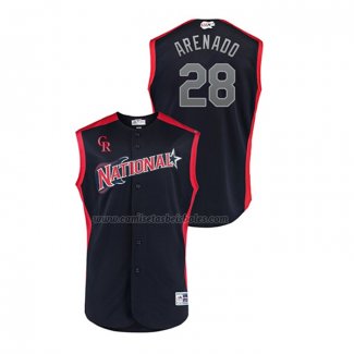 Camiseta Beisbol Nino All Star 2019 Colorado Rockies Nolan Arenado Player National League Azul