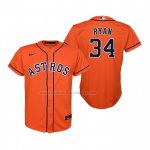 Camiseta Beisbol Nino Houston Astros Nolan Ryan Replica Alterno Naranja