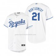 Camiseta Beisbol Nino Kansas City Royals Mike Montgomery Replica Primera Blanco