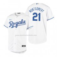 Camiseta Beisbol Nino Kansas City Royals Mike Montgomery Replica Primera Blanco