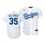 Camiseta Beisbol Nino Los Angeles Dodgers Cody Bellinger Replica Primera 2020 Blanco