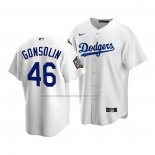 Camiseta Beisbol Nino Los Angeles Dodgers Tony Gonsolin Primera Replica 2020 Blanco