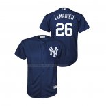 Camiseta Beisbol Nino New York Yankees Dj Lemahieu Cool Base Azul