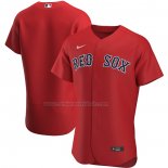 Camiseta Beisbol Hombre Boston Red Sox Alterno Autentico Rojo