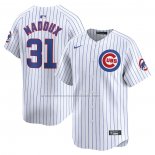 Camiseta Beisbol Hombre Chicago Cubs Greg Maddux Primera Limited Blanco