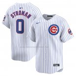 Camiseta Beisbol Hombre Chicago Cubs Marcus Stroman Primera Limited Blanco