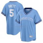 Camiseta Beisbol Hombre Kansas City Royals George Brett Road Cooperstown Collection Azul Camiseta Beisbol Hombre Kansas City Royals George Brett Road Cooperstown Collection Azul