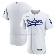 Camiseta Beisbol Hombre Los Angeles Dodgers Primera Autentico Blanco