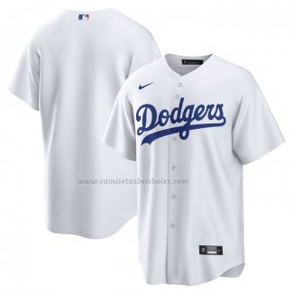 Camiseta Beisbol Hombre Los Angeles Dodgers Primera Replica Blanco