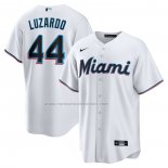 Camiseta Beisbol Hombre Miami Marlins Jesus Luzardo Primera Replica Blanco