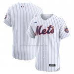 Camiseta Beisbol Hombre New York Mets Primera Elite Blanco