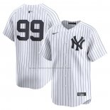 Camiseta Beisbol Hombre New York Yankees Aaron Judge Primera Limited Blanco