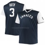 Camiseta Beisbol Hombre New York Yankees Babe Ruth Cooperstown Collection Replica Azul Camiseta Beisbol Hombre New York Yankees Babe Ruth Cooperstown Collection Replica Azul