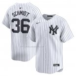 Camiseta Beisbol Hombre New York Yankees Clarke Schmidt Primera Limited Blanco