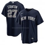 Camiseta Beisbol Hombre New York Yankees Giancarlo Stanton Alterno Replica Azul
