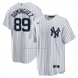 Camiseta Beisbol Hombre New York Yankees Jasson Dominguez Primera Replica Blanco