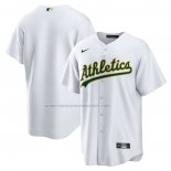 Camiseta Beisbol Hombre Oakland Athletics Primera Replica Blanco