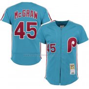 Camiseta Beisbol Hombre Philadelphia Phillies Tug McGraw Mitchell & Ness 1980 Retro Azul