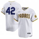 Camiseta Beisbol Hombre San Diego Padres 2024 Jackie Robinson Day Primera Limited Blanco