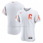 Camiseta Beisbol Hombre San Francisco Giants 2021 City Connect Autentico Blanco