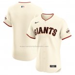 Camiseta Beisbol Hombre San Francisco Giants Elite Crema