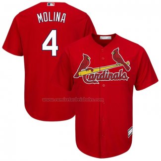 Camiseta Beisbol Hombre St. Louis Cardinals Yadier Molina Big & Tall Replica Rojo