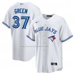 Camiseta Beisbol Hombre Toronto Blue Jays Chad Green Primera Replica Blanco