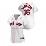 Camiseta Beisbol Mujer Boston Red Sox Andrew Benintendi Replica Primera 2020 Blanco