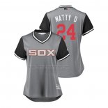 Camiseta Beisbol Mujer Chicago White Sox Matt Davidson 2018 LLWS Players Weekend Matty D Gris