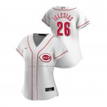Camiseta Beisbol Mujer Cincinnati Reds Raisel Iglesias Replica Primera 2020 Blanco
