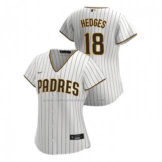 Camiseta Beisbol Mujer San Diego Padres Austin Hedges Replica Primera 2020 Blanco