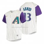Camiseta Beisbol Nino Arizona Diamondbacks Nick Ahmed Cooperstown Collection Alterno Crema Camiseta Beisbol Nino Arizona Diamondbacks Nick Ahmed Cooperstown Collection Alterno Crema