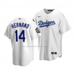 Camiseta Beisbol Nino Los Angeles Dodgers Enrique Hernandez Primera Replica 2020 Blanco