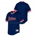 Camiseta Beisbol Nino Minnesota Twins Cooperstown Collection Mesh Wordmark V-Neck Azul