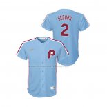 Camiseta Beisbol Nino Philadelphia Phillies Jean Segura Cooperstown Collection Road Azul