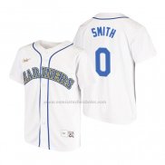 Camiseta Beisbol Nino Seattle Mariners Mallex Smith Cooperstown Collection Primera Blanco