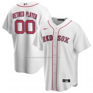 Camiseta Beisbol Hombre Boston Red Sox Pick-A-Player Retired Roster Primera Replica Blanco