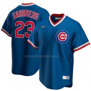 Camiseta Beisbol Hombre Chicago Cubs Ryne Sandberg Road Cooperstown Collection Azul