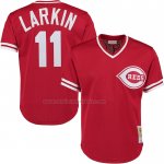 Camiseta Beisbol Hombre Cincinnati Reds Barry Larkin Mitchell & Ness Cooperstown Collection Mesh Batting Practice Rojo Camiseta Beisbol Hombre Cincinnati Reds Barry Larkin Mitchell & Ness Cooperstown Collection Mesh Batting Practice Rojo
