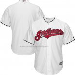 Camiseta Beisbol Hombre Cleveland Indians Majestic Primera Cool Base Blanco