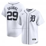 Camiseta Beisbol Hombre Detroit Tigers Tarik Skubal Primera Limited Blanco
