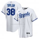 Camiseta Beisbol Hombre Kansas City Royals Josh Taylor Primera Replica Blanco