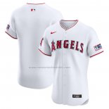 Camiseta Beisbol Hombre Los Angeles Angels Elite Primera Blanco