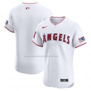 Camiseta Beisbol Hombre Los Angeles Angels Elite Primera Blanco