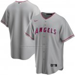 Camiseta Beisbol Hombre Los Angeles Angels Road Replica Gris
