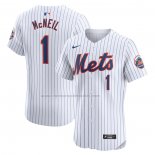 Camiseta Beisbol Hombre New York Mets Jeff McNeil Primera Elite Blanco