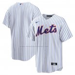 Camiseta Beisbol Hombre New York Mets Primera Blank Replica Blanco