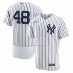 Camiseta Beisbol Hombre New York Yankees Anthony Rizzo Primera Autentico Blanco Camiseta Beisbol Hombre New York Yankees Anthony Rizzo Primera Autentico Blanco