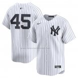 Camiseta Beisbol Hombre New York Yankees Gerrit Cole Primera Limited Blanco