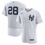Camiseta Beisbol Hombre New York Yankees Josh Donaldson Primera Autentico Blanco Camiseta Beisbol Hombre New York Yankees Josh Donaldson Primera Autentico Blanco